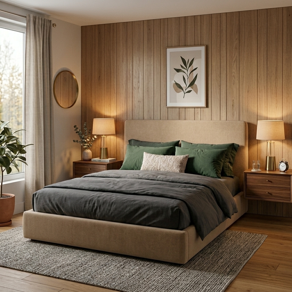 AI Retouched Bedroom Details